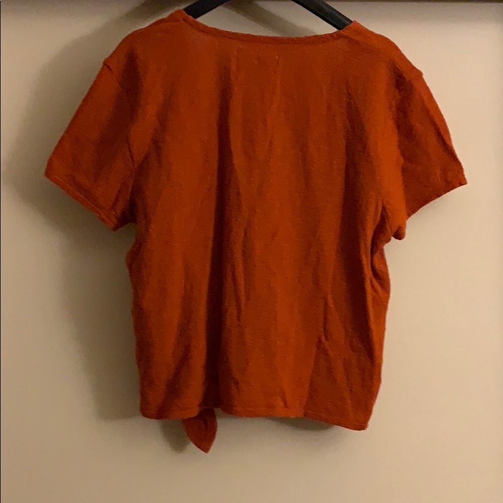 Madewell Texture & Thread Wrap-Tie Top - Picture 7 of 8